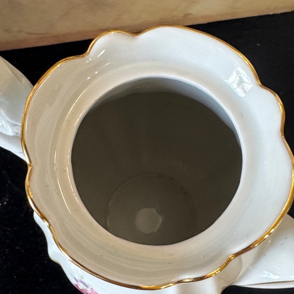 Vintage IJB Germany US Zone Porcelain Pitcher Teapot Hand Paint 8 1/2" - Picture 10 of 14